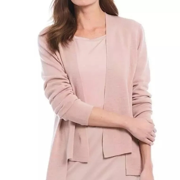 Eileen Fisher Extra Fine Merino Wool Cardigan - Picture 1 of 5
